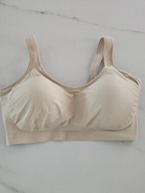 Body & Bra 2XL Nude Wireless Seamless Comfort Bra Lightly Padded